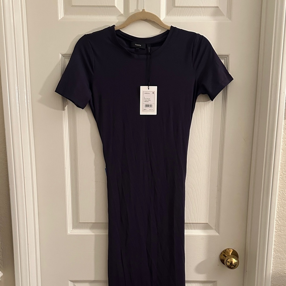Theory Dark purple Midi Dress
